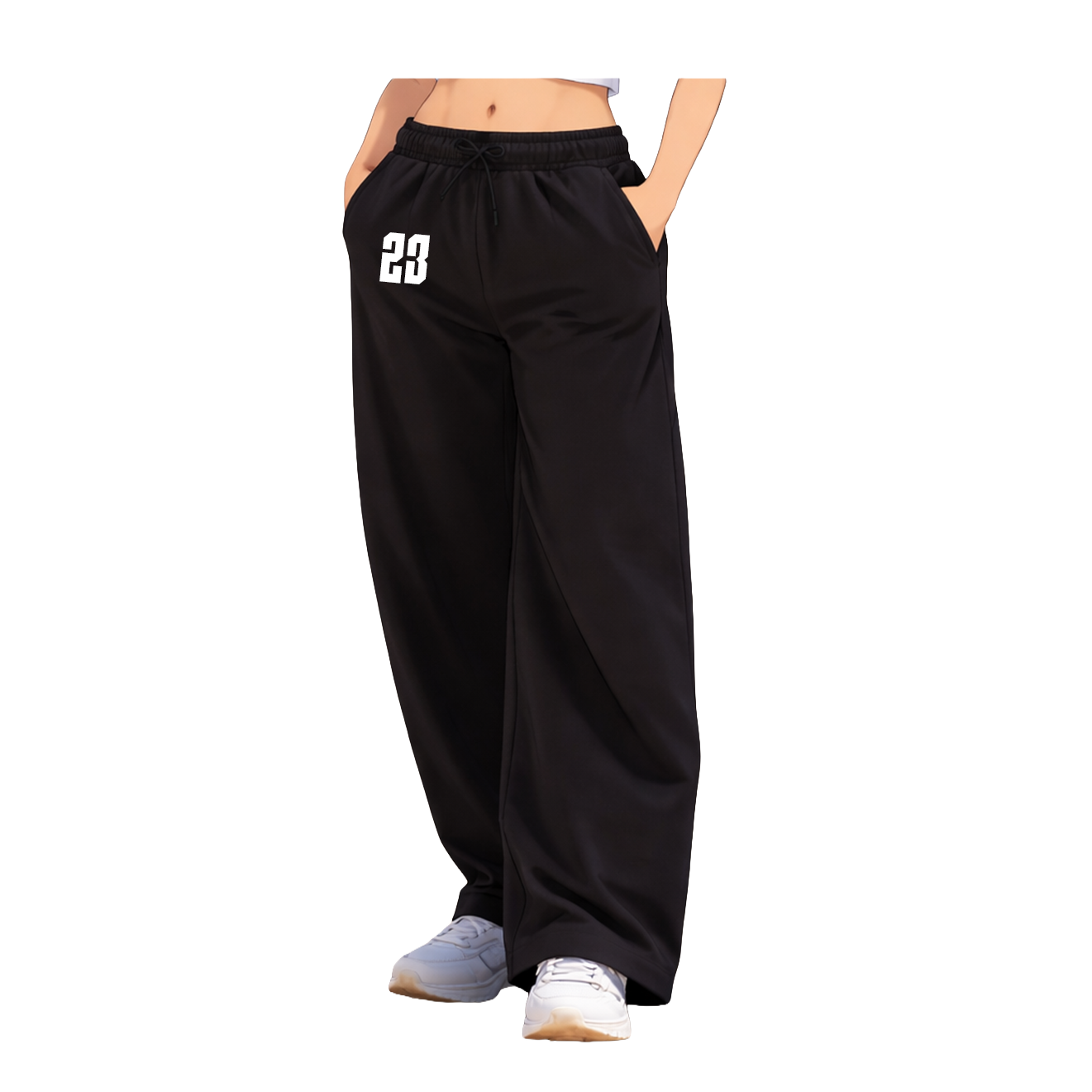 WIDE LEG JOGGERS  Gestickt 260gsm